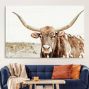 Texas Longhorn Bull Wall Art Canvas Print, Framed Rustic by MyGreatCanvas | Canvas Wall Art Prints | Photo Prints & Wall Decor