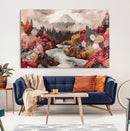 Mountain Wall Art Canvas Print – Framed Autumn Forest Art by MyGreatCanvas | Canvas Wall Art Prints | Photo Prints & Wall Decor