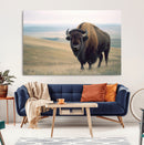 Bison Wall Art Canvas Print – Framed Buffalo Canvas Picture by MyGreatCanvas | Canvas Wall Art Prints | Photo Prints & Wall Decor
