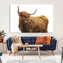 Highland Cow Wall Art Canvas Print – Framed Farmhouse Wall by MyGreatCanvas | Canvas Wall Art Prints | Photo Prints & Wall Decor