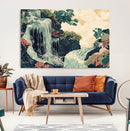 Japanese Waterfall Wall Art Canvas Print – Framed Oriental by MyGreatCanvas | Canvas Wall Art Prints | Photo Prints & Wall Decor