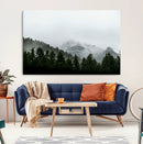 Misty Mountains Wall Art Canvas Print – Framed Foggy Forest by MyGreatCanvas | Canvas Wall Art Prints | Photo Prints & Wall Decor