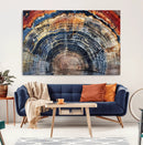 Tree Rings Wall Art Canvas Print – Framed Petrified Wood