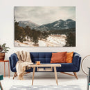 Mountain Landscape Wall Art Canvas Print – Framed Snowy by MyGreatCanvas | Canvas Wall Art Prints | Photo Prints & Wall Decor