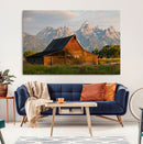 Rustic Barn Wall Art Canvas Print – Framed Grand Teton Park