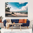Tropical Beach Wall Art Canvas Print – Framed Ocean Waves by MyGreatCanvas | Canvas Wall Art Prints | Photo Prints & Wall Decor