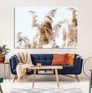 Pampas Grass Wall Art Canvas Print – Framed Neutral Tones by MyGreatCanvas | Canvas Wall Art Prints | Photo Prints & Wall Decor
