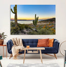 Saguaro Cactus Wall Art Canvas Print – Framed Desert Sunset by MyGreatCanvas | Canvas Wall Art Prints | Photo Prints & Wall Decor