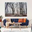 Winter Forest Wall Art Canvas Print – Framed Frosty Woodland by MyGreatCanvas | Canvas Wall Art Prints | Photo Prints & Wall Decor