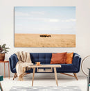 Bison Grassland Wall Art – Framed Minimal Nature Canvas by MyGreatCanvas | Canvas Wall Art Prints | Photo Prints & Wall Decor