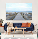 Beach Boardwalk Wall Art Canvas Print – Framed Coastal by MyGreatCanvas | Canvas Wall Art Prints | Photo Prints & Wall Decor