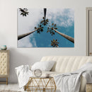 Tropical Palm Trees Wall Art Canvas Print – Framed