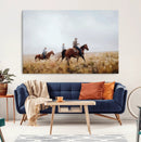 Western Cowboys Wall Art Canvas Print – Framed Rustic by MyGreatCanvas | Canvas Wall Art Prints | Photo Prints & Wall Decor