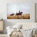 Western Cowboys Wall Art Canvas Print – Rustic Prairie