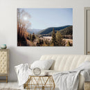Rustic Landscape Wall Art Canvas Print – Serene Valley Scene
