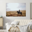 Cowboy Wall Art Canvas Print – Framed Western Rustic Ranch