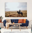 Cowboy Wall Art Canvas Print – Framed Western Ranch Scene by MyGreatCanvas | Canvas Wall Art Prints | Photo Prints & Wall Decor