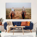 Cowboy Wall Art Canvas Print – Framed Western Ranch Scene by MyGreatCanvas | Canvas Wall Art Prints | Photo Prints & Wall Decor