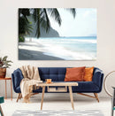 Tropical Beach Wall Art Canvas Print – Framed Serene Ocean by MyGreatCanvas | Canvas Wall Art Prints | Photo Prints & Wall Decor