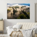 Tranquil Forest Scene Wall Art Canvas Print – Framed Moody