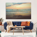 Sunset Seascape Wall Art Canvas Print – Framed Pastel Ocean by MyGreatCanvas | Canvas Wall Art Prints | Photo Prints & Wall Decor