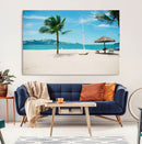 Tropical Beach Wall Art Canvas Print – Framed Palm Tree by MyGreatCanvas | Canvas Wall Art Prints | Photo Prints & Wall Decor