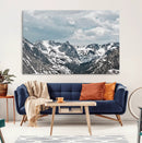 Snowy Peaks Wall Art Canvas Print – Alpine Wilderness