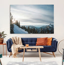 Snowy Mountains Wall Art Canvas Print – Framed Alpine by MyGreatCanvas | Canvas Wall Art Prints | Photo Prints & Wall Decor