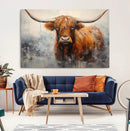 Scottish Highland Wall Art Canvas Print, Framed Longhorn Art by MyGreatCanvas | Canvas Wall Art Prints | Photo Prints & Wall Decor