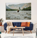 Wild Bison Wall Art Canvas Print, Majestic Mountain Pines by MyGreatCanvas | Canvas Wall Art Prints | Photo Prints & Wall Decor