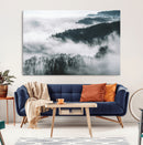 Foggy Forest Landscape Wall Art Canvas Print – Misty by MyGreatCanvas | Canvas Wall Art Prints | Photo Prints & Wall Decor