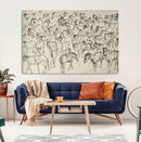 Wild Horse Stampede Wall Art Canvas Print – Monochrome by MyGreatCanvas | Canvas Wall Art Prints | Photo Prints & Wall Decor