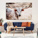 Majestic Texas Longhorn Bull Wall Art Canvas Print – Rustic by MyGreatCanvas | Canvas Wall Art Prints | Photo Prints & Wall Decor