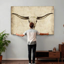 Longhorn Skull Wall Art Canvas Print – Rustic Western by MyGreatCanvas | Canvas Wall Art Prints | Photo Prints & Wall Decor