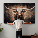 Abstract Longhorn Wall Art Canvas Print – Vintage Western by MyGreatCanvas | Canvas Wall Art Prints | Photo Prints & Wall Decor