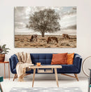 Texas Longhorn Cattle Wall Art, Rustic Western Ranch Canvas by MyGreatCanvas | Canvas Wall Art Prints | Photo Prints & Wall Decor