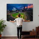 Target Field Wall Art Canvas Print – Baseball Stadium Scene,