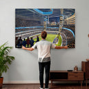 Chicago Dome Stadium Wall Art Canvas Print – Framed Modern