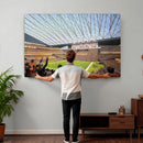 Cleveland Browns Stadium Wall Art Canvas Print – Framed NFL