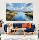 Marshland Wall Art Canvas Print – Serene Water Reflection by MyGreatCanvas | Canvas Wall Art Prints | Photo Prints & Wall Decor
