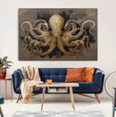 Octopus Wall Art Canvas Print – Black Gold Detailed by MyGreatCanvas | Canvas Wall Art Prints | Photo Prints & Wall Decor