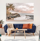 Tropical Beach Wall Art Canvas Print – Palm Trees Rocky by MyGreatCanvas | Canvas Wall Art Prints | Photo Prints & Wall Decor