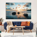 Rocky Ocean Sunset Wall Art Print – Seaside Canvas Dramatic by MyGreatCanvas | Canvas Wall Art Prints | Photo Prints & Wall Decor