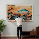 Yayoi Kusama Inspired Japanese Landscape Wall Art Canvas by MyGreatCanvas | Canvas Wall Art Prints | Photo Prints & Wall Decor