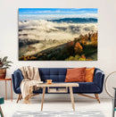 Misty Autumn Hills Wall Art Canvas Print, Foggy Forest by MyGreatCanvas | Canvas Wall Art Prints | Photo Prints & Wall Decor