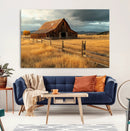 Golden Sunset Barn Wall Art Canvas Print, Rustic Autumn Farm by MyGreatCanvas | Canvas Wall Art Prints | Photo Prints & Wall Decor