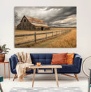 Rustic Farm Barn Wall Art Canvas Print, Stormy Sky Country by MyGreatCanvas | Canvas Wall Art Prints | Photo Prints & Wall Decor