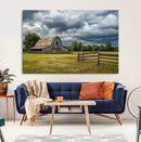 Rustic Stormy Barn Wall Art Canvas Print, Moody Country Farm by MyGreatCanvas | Canvas Wall Art Prints | Photo Prints & Wall Decor