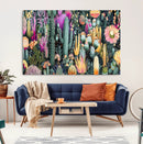 Colorful Desert Bloom Wall Art Canvas Print, Vibrant Cacti by MyGreatCanvas | Canvas Wall Art Prints | Photo Prints & Wall Decor