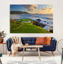 Coastal Golf Course Wall Art Canvas Print – Sunset with by MyGreatCanvas | Canvas Wall Art Prints | Photo Prints & Wall Decor